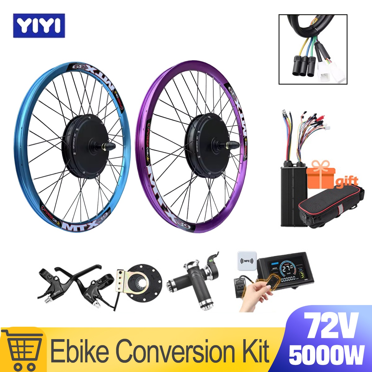 Nieuwe MTX39 72V 5000W E-bike  - 5000W Hub Motor Kit 72V recensie en prijs